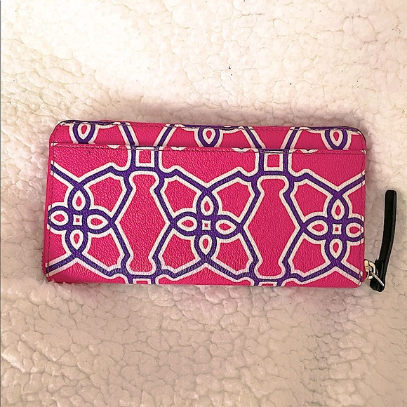 Kate Spade Moroccan Market Pink Zip Wallet - Picture 12 of 12